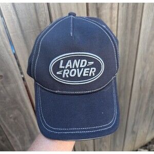 Land Rover Embroidered Hat Embroidered Blue Strap Back Poly Cotton